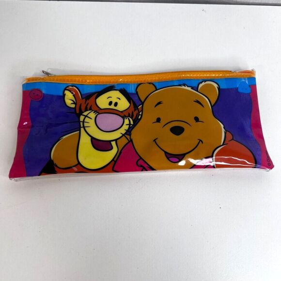 Impact Inc Pooh Bear Tigger Pencil Case Four Pencils Tigger Eraser Disney - Picture 1 of 11